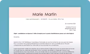 Générateur de lettre de motivation